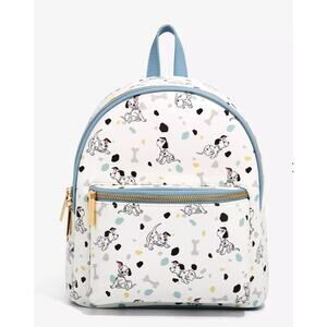 NWT Danielle Nicole Disney 101 Dalmatians Bone All Over Print Mini Backpack